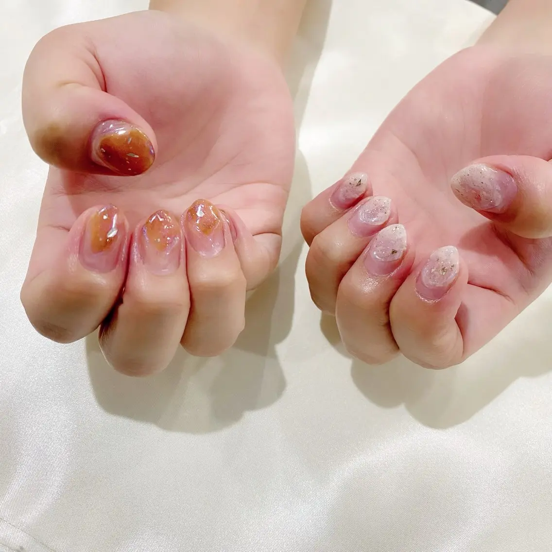 ネイル ニュアンスネイル ぷっくりネイル ハンドネイル Salon Ｋのネイルデザイン