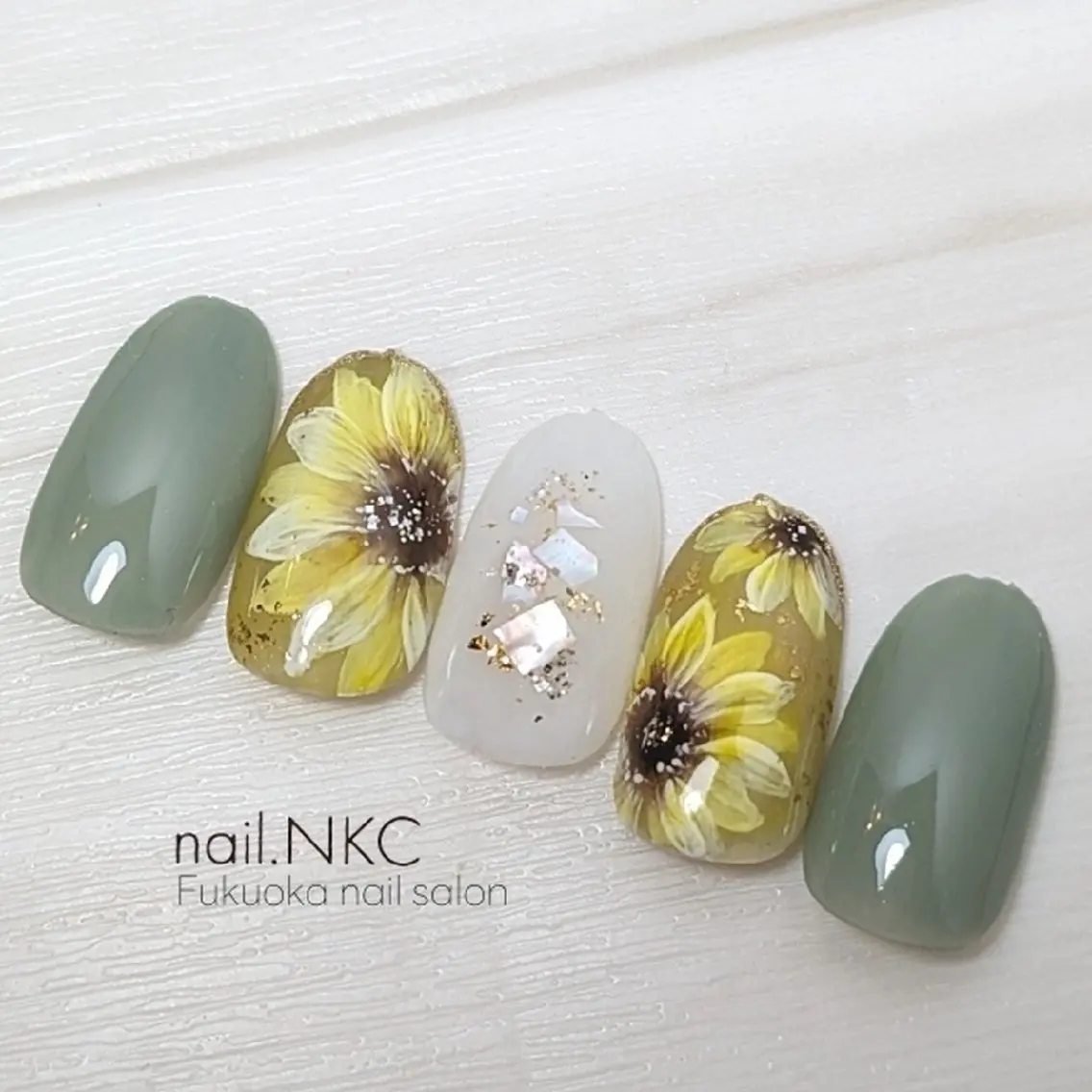 ネイル アートネイル 夏ネイル ハンドネイル nail.NKC ネイルエヌケーシーのネイルデザイン