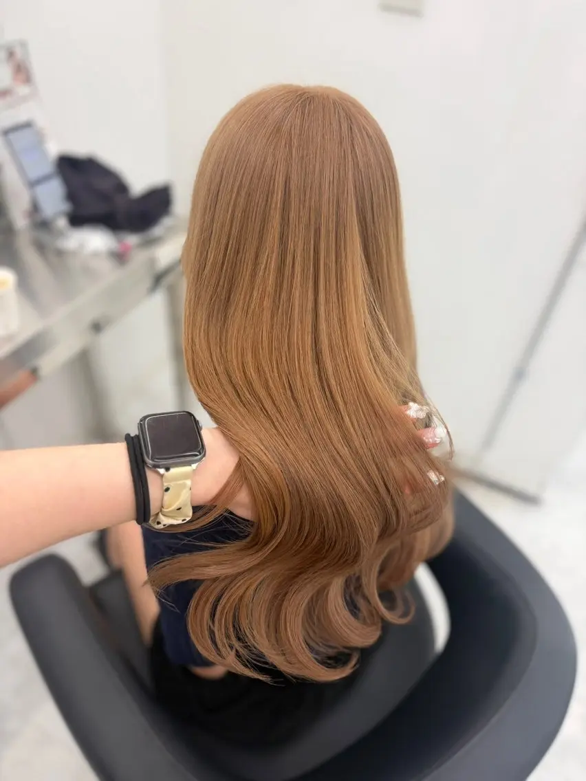 ロング カラー ヘアアレンジ ヘアカラー トリートメント ヘアセット 透明感カラー🎀艶髪 Anju/渋谷🎀のヘアスタイル