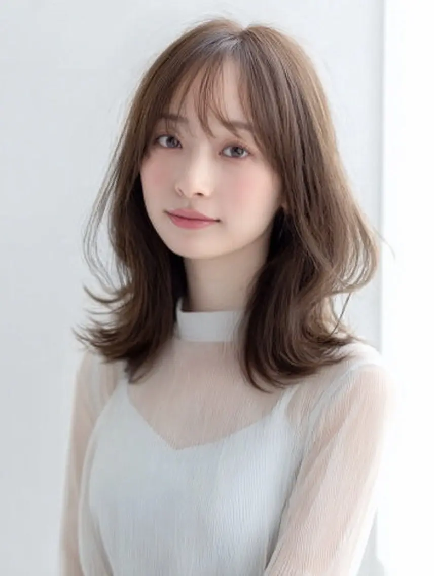 ロング 縮毛矯正 絶対綺麗な暖色カラー 🎯あります✨増渕✨のヘアスタイル