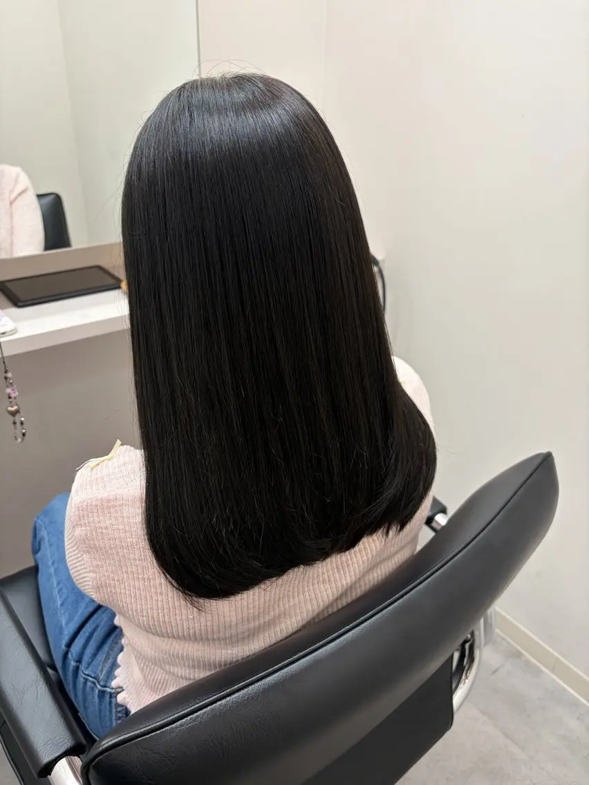 ミディアム 髪質改善 トリートメント ヘアカラー トリートメント 髪質改善/縮毛矯正/ 艶カラー/登貴のヘアスタイル