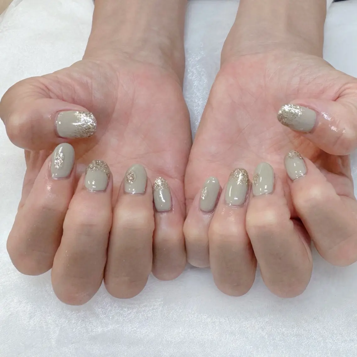 ネイル キラキラネイル オフィスネイル シンプルネイル maruyasu. yのネイルデザイン