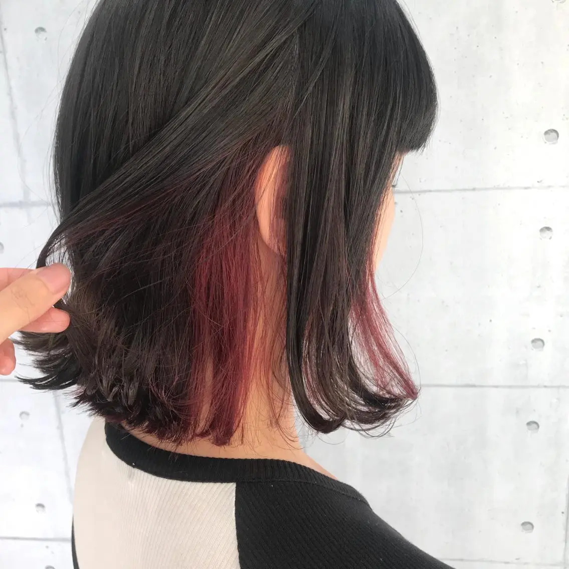 ショート カラー ブリーチ インナーカラー 高木 麻知子のヘアスタイル