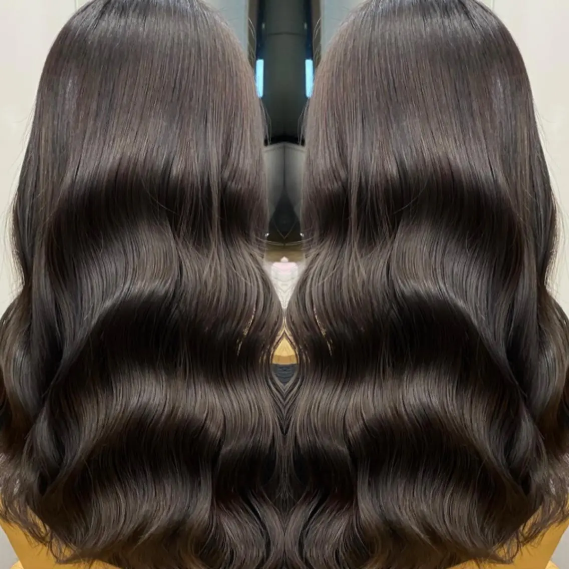セミロング カラー イルミナカラー トリートメント プル艶職人/ にしものヘアスタイル