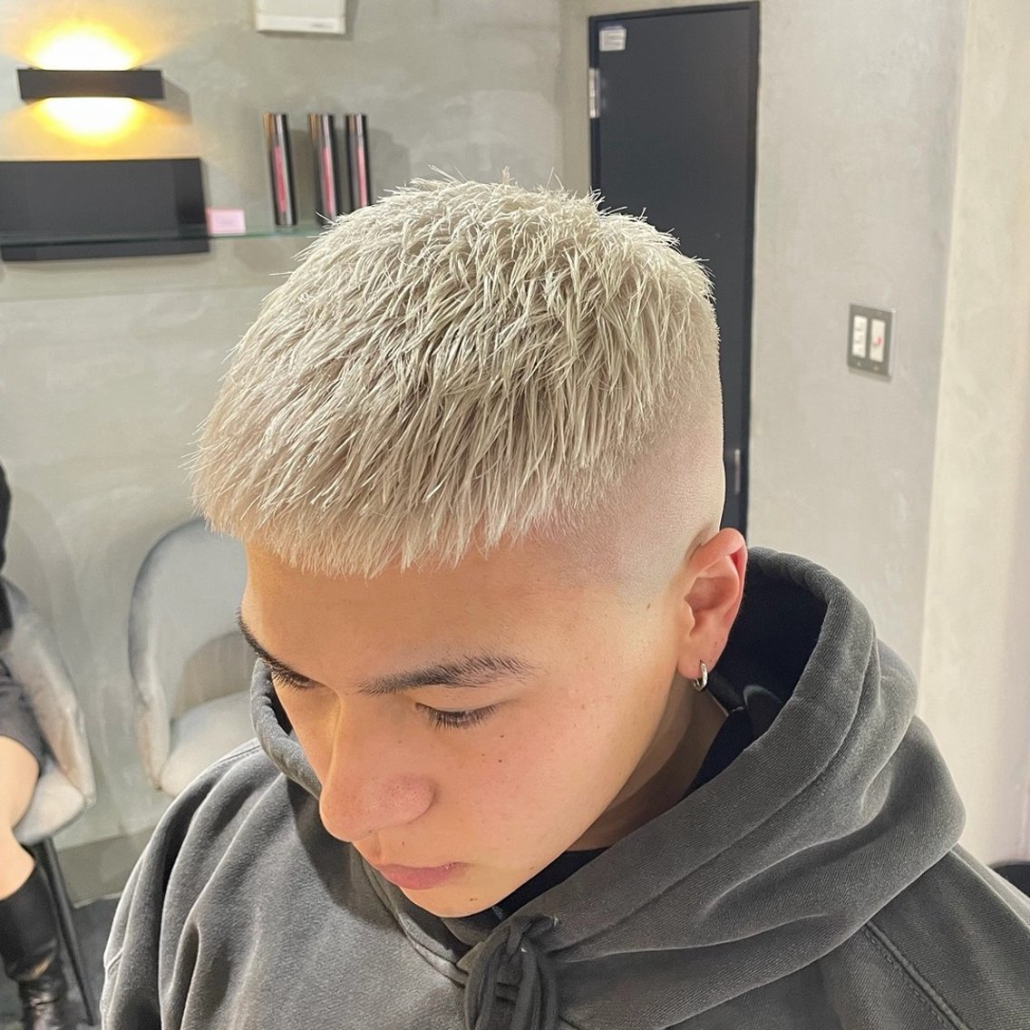 カラー パーマ メンズ カット ヘアカラー トリートメント 角田 凌のヘアスタイル