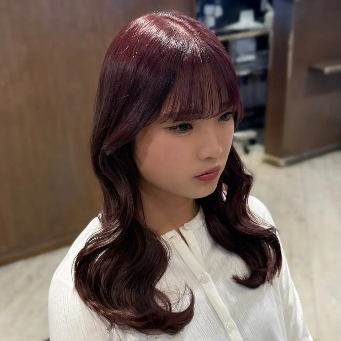ロング カラー ブリーチ ダブルカラー ブリーチなしカラー レッドカラー 𐙚 ꜱᴀɴᴀ 𐙚のヘアスタイル