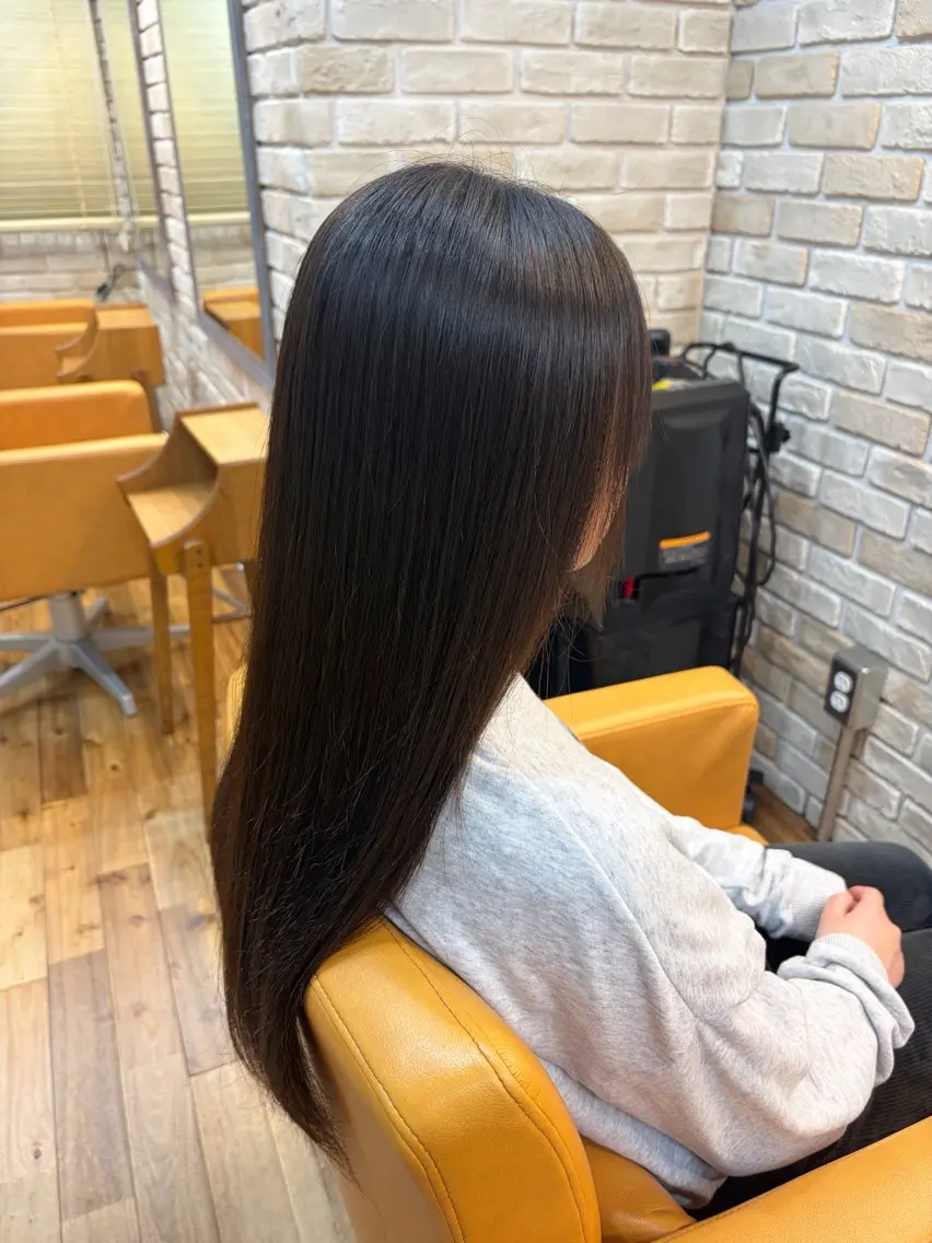 ロング 髪質改善 ロング 縮毛矯正 縮毛矯正 遠矢 怜奈のヘアスタイル