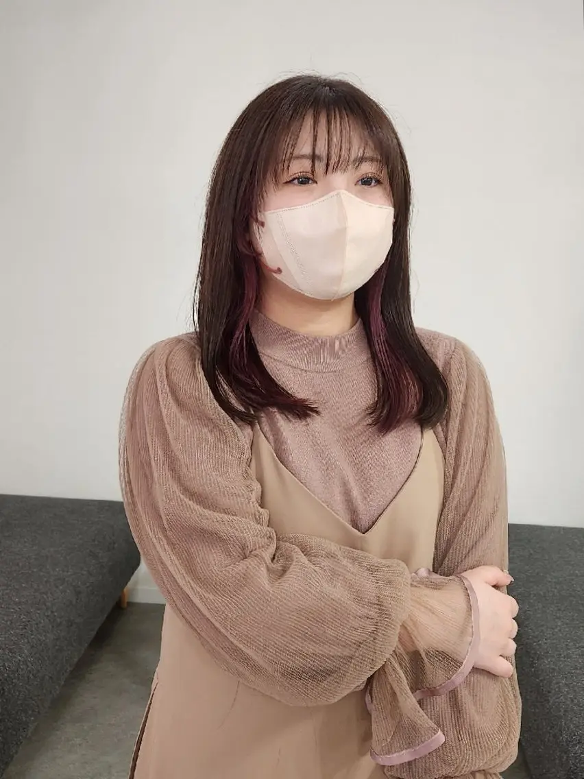 ロング カット ヘアカラー トリートメント 安達まい/ インナーカラー◎のヘアスタイル