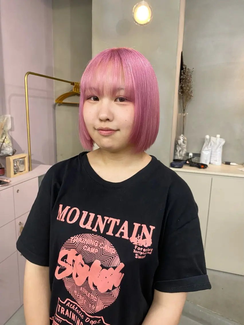 ショート カラー ヘアカラー 前橋 姫奈のヘアスタイル