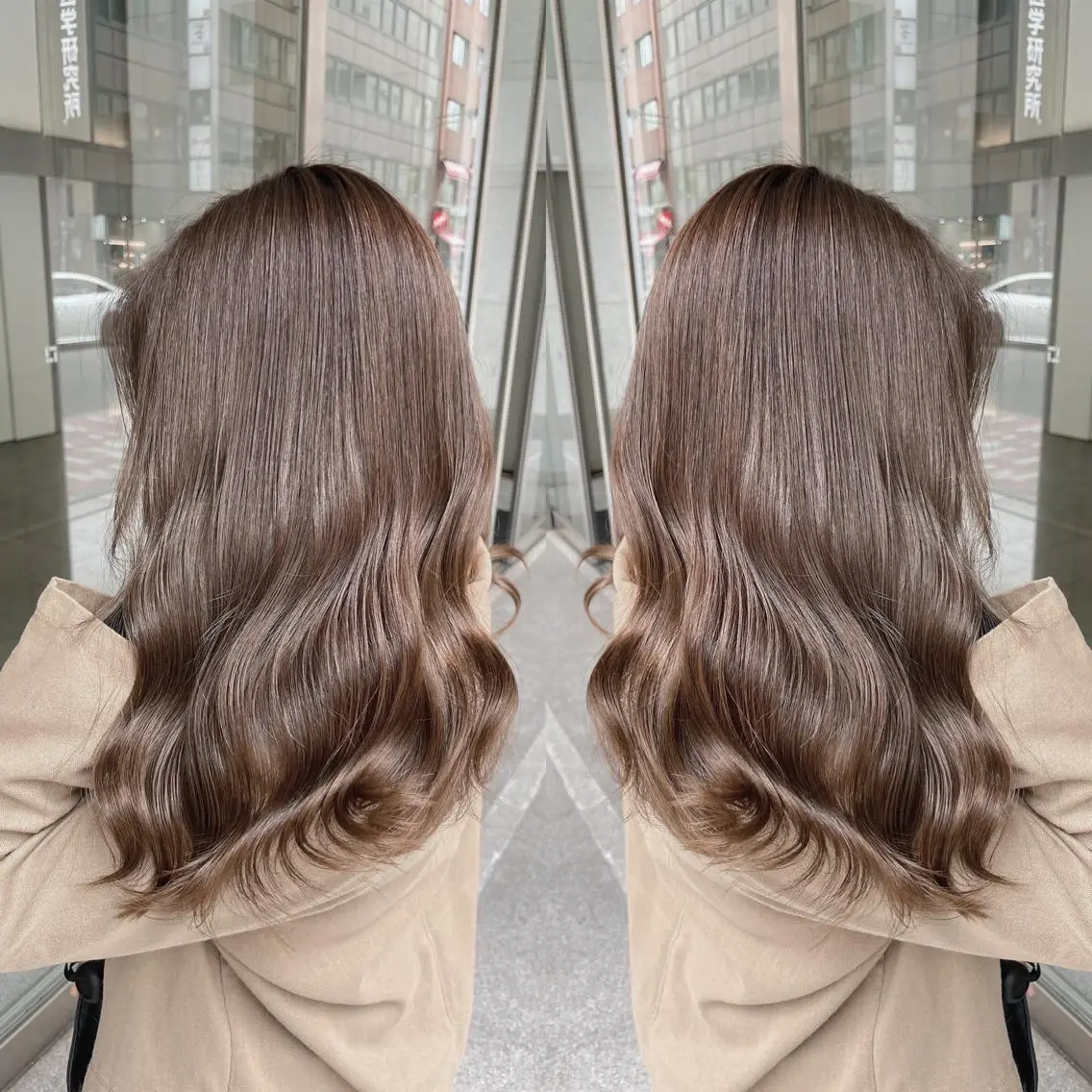 セミロング カラー 美髪美容師 🫧くぼた店長のヘアスタイル
