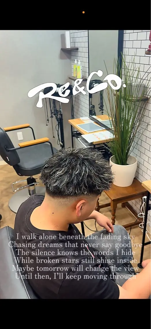 ショート カット パーマ RE&COメンズ専門 リュウタのヘアスタイル