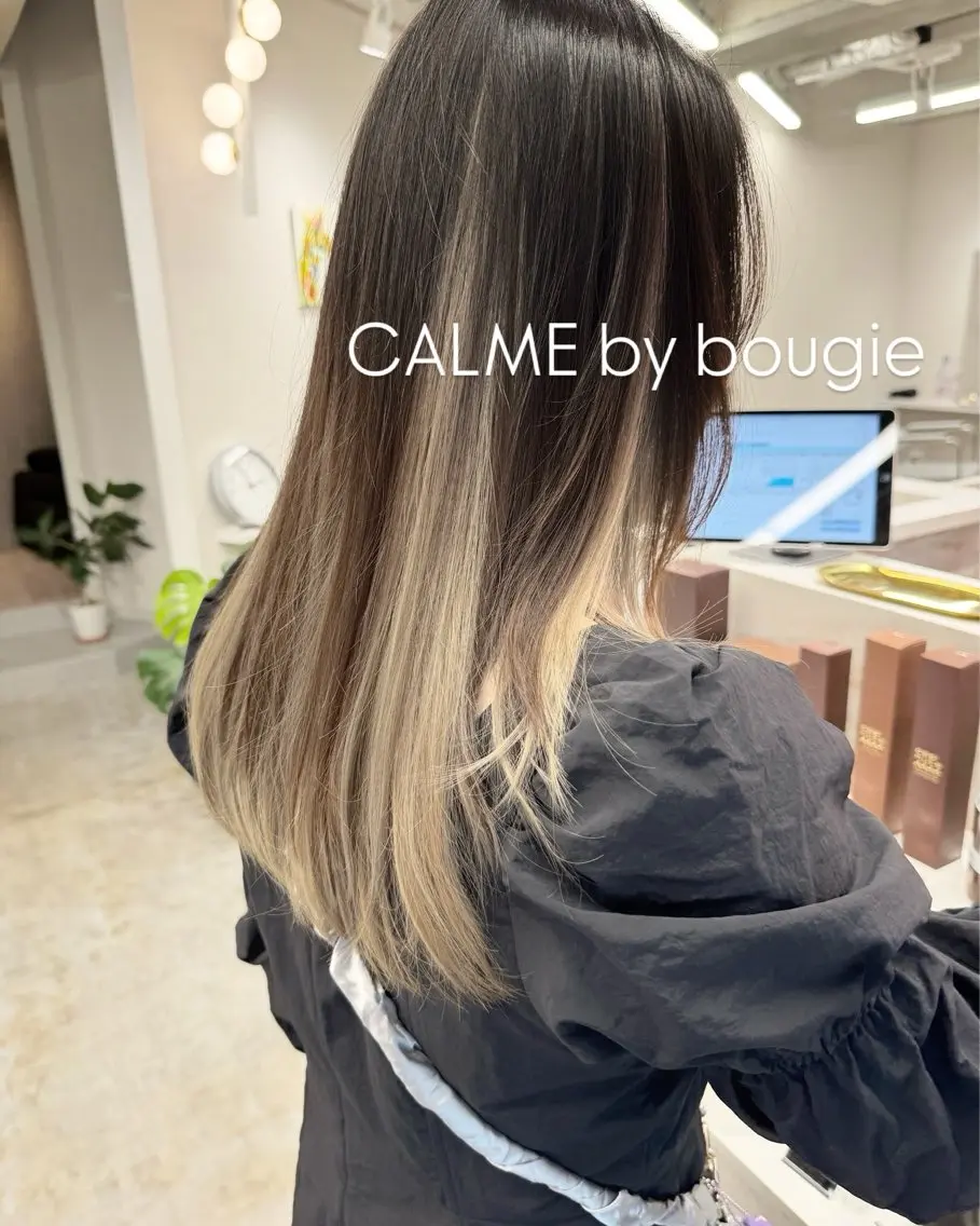 ロング 髪質改善 レイヤーカット 小顔カット CALME  by bougie ENAのヘアスタイル