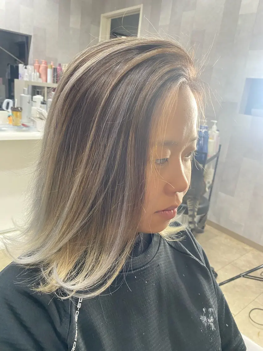 セミロング 稲村 toshiのヘアスタイル