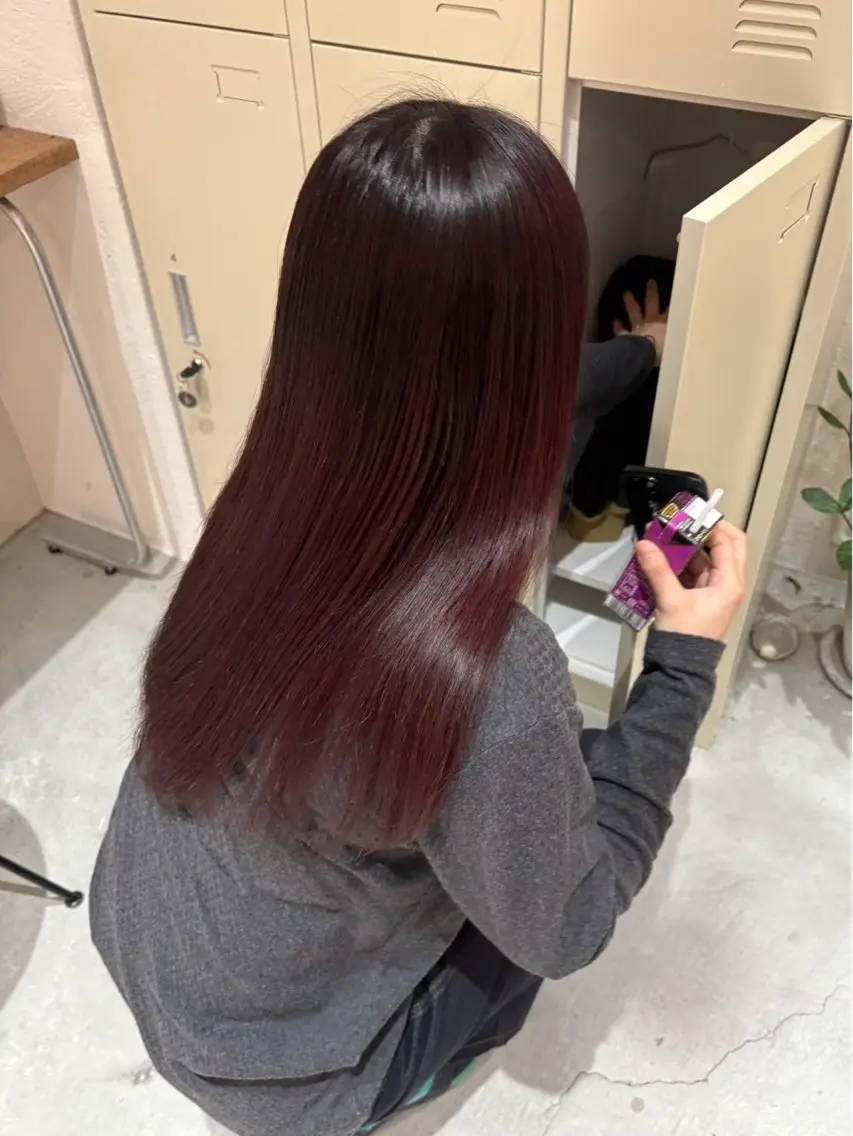 ロング カラー ヘアカラー トリートメント 谷口 舞のヘアスタイル