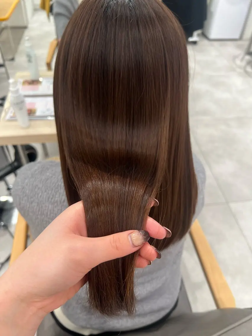 セミロング 髪質改善 トリートメント トリートメント Unami _koharuのヘアスタイル