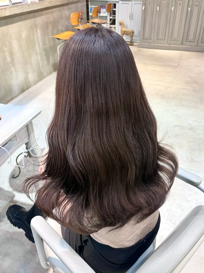 ロング 🩰無料カットモデル /5cm以上/桃🍨のヘアスタイル