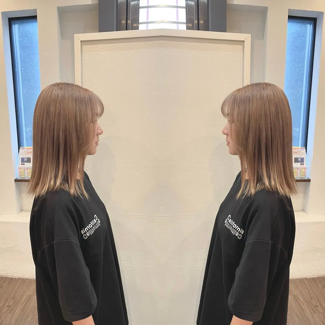 ショート カラー ベージュカラー カット ヘアカラー VERDA KENのヘアスタイル