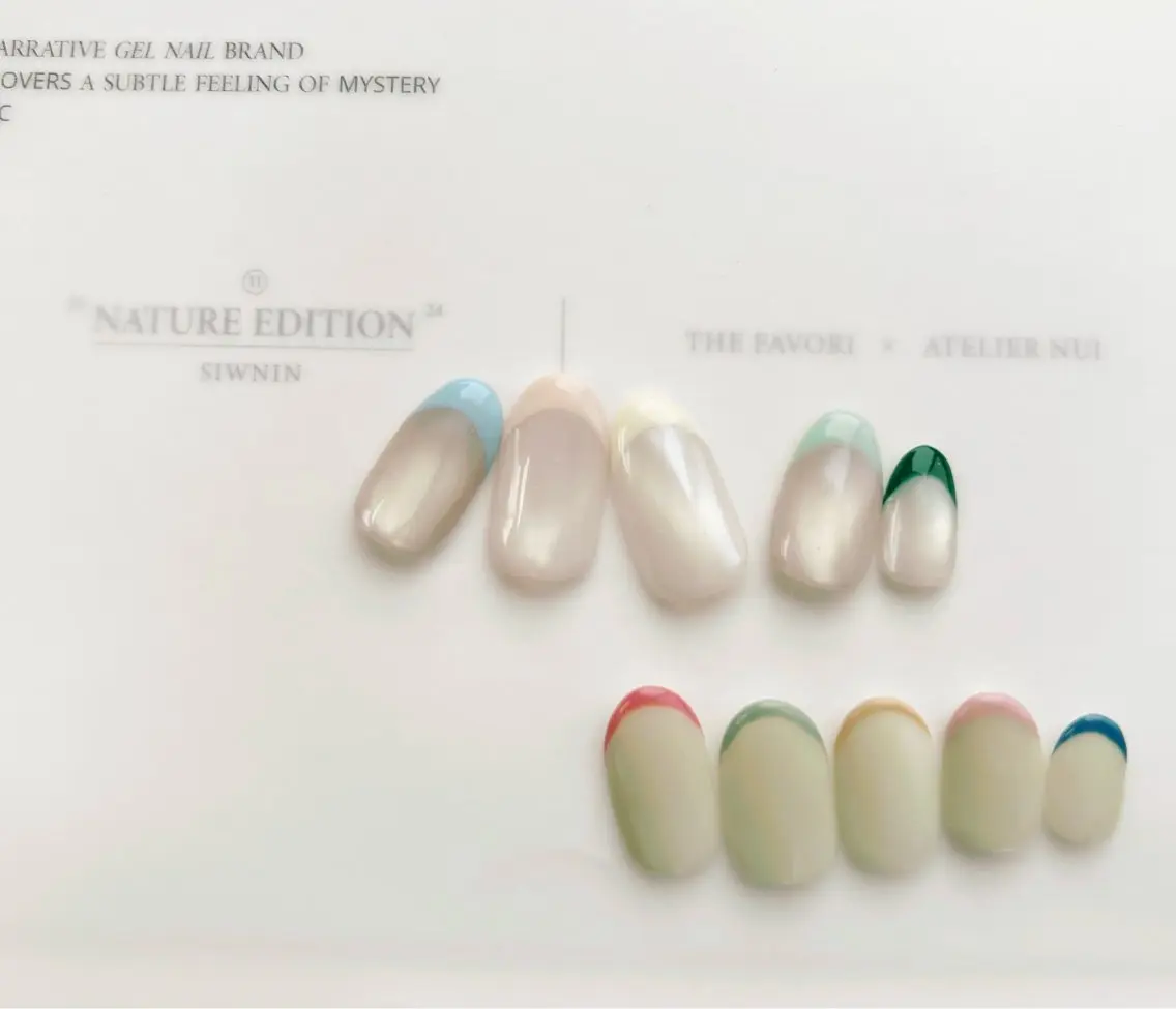 ハンド フレンチネイル ベースクリアの写真
