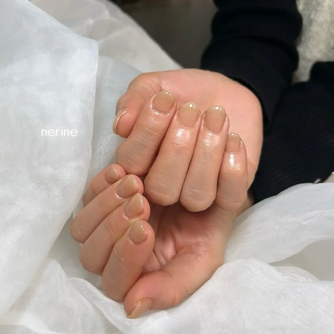 ネイル ブラウン ハンドネイル nail salon nerineのネイルデザイン