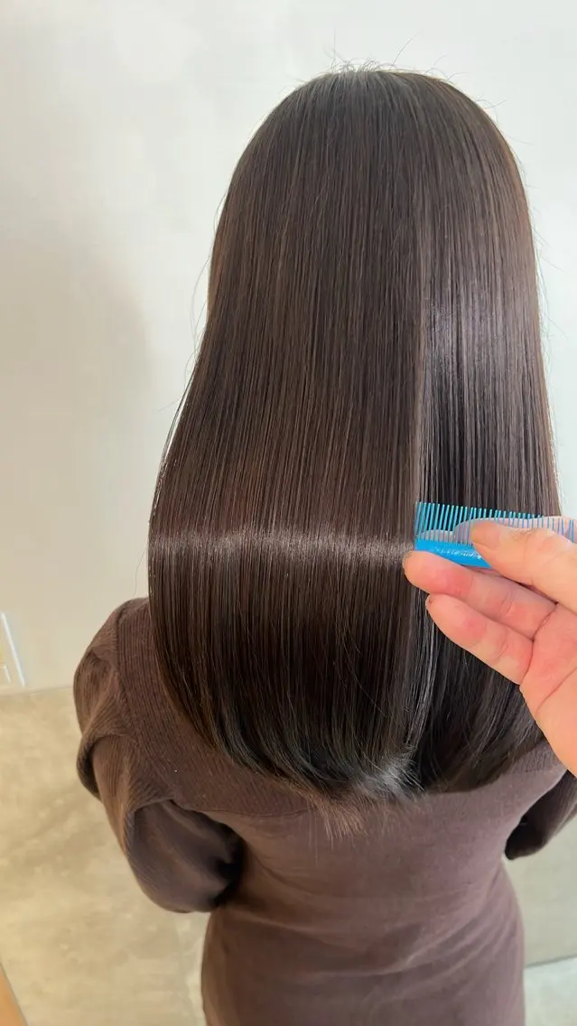 ロング カラー 髪質改善 カット ヘアカラー トリートメント 牛島 利之 / 髪の主治医のヘアスタイル