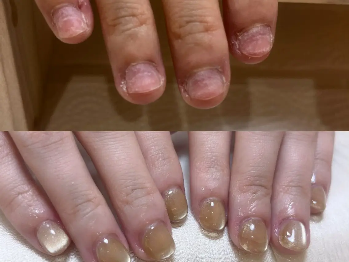 ネイル フラッシュネイル マグネットネイル ワンカラーネイル ハンドネイル MoonNail ユリ🌸のネイルデザイン