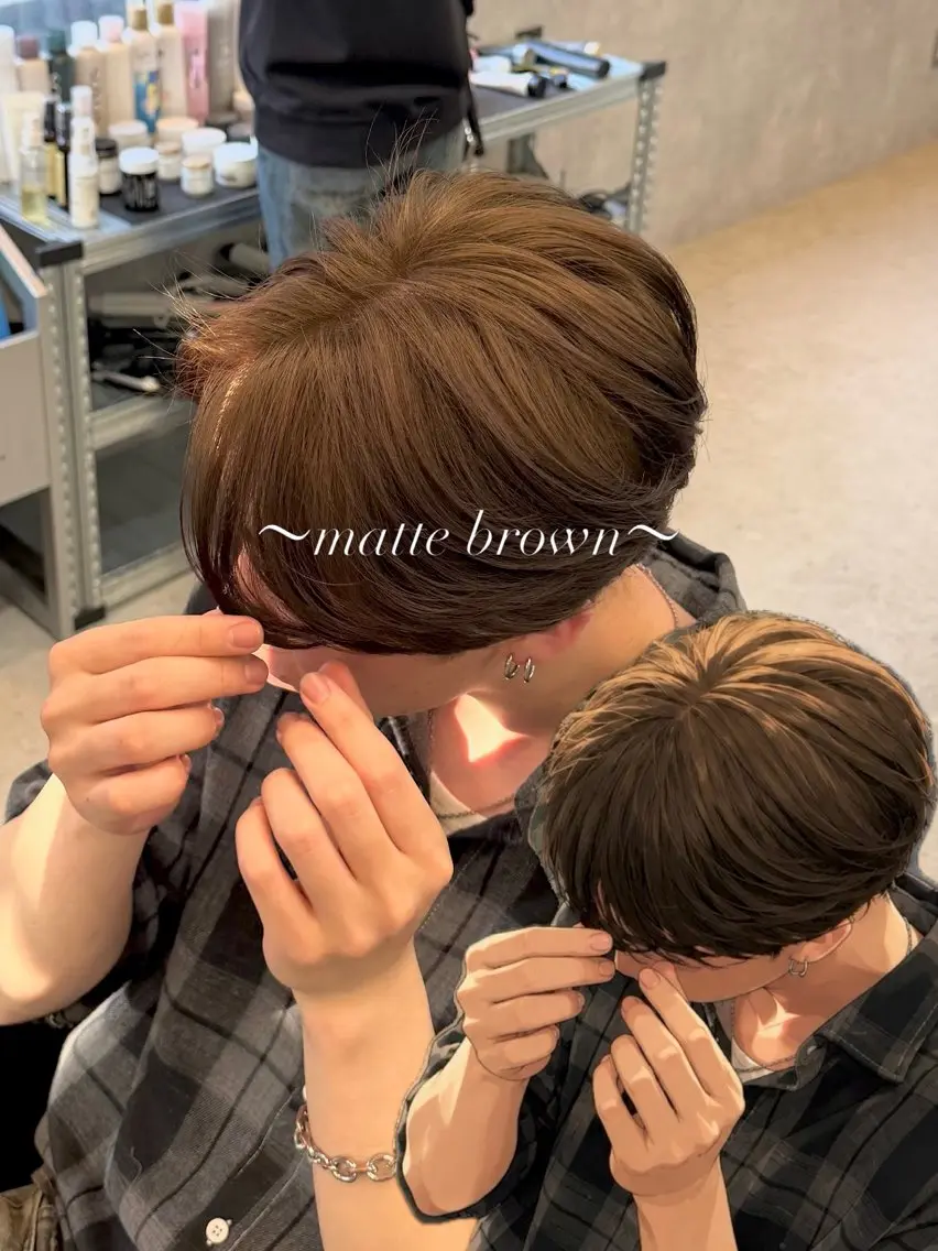 ショート カラー メンズ ブルーカラー オレンジ シルバー ヘアカラー トリートメント 三浦真之介／お客様 に合うスタイル🌿のヘアスタイル