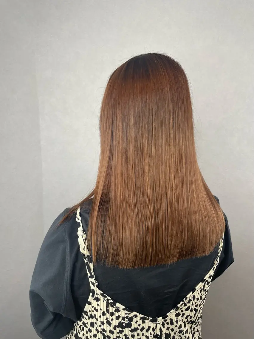 ロング カラー ブラウンカラー チョコレートブラウン トリートメント ヘアカラー トリートメント 🎀豊橋/豊川🎀 ハイトーンうらら🎀のヘアスタイル