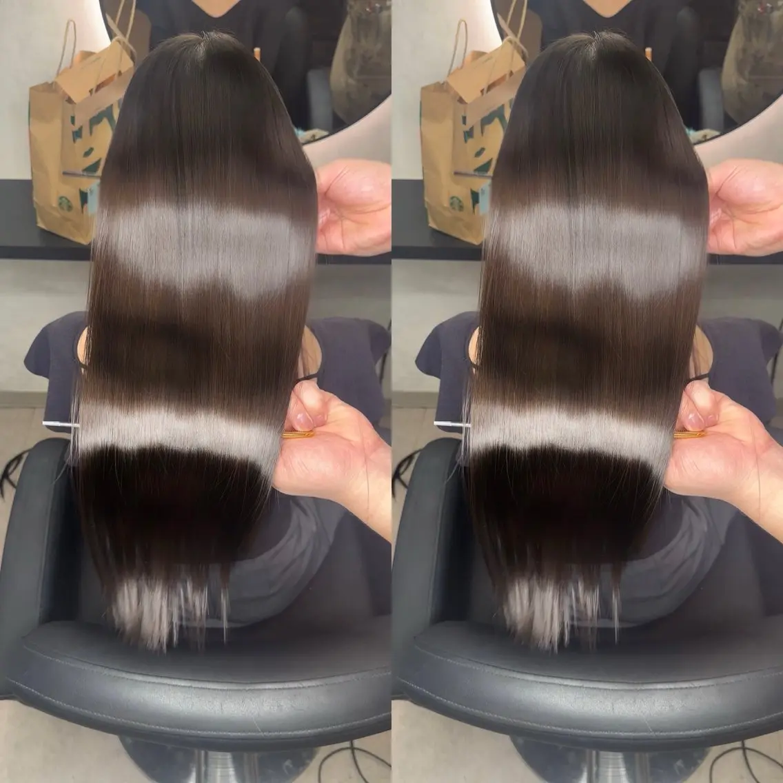 ロング 髪質改善 縮毛矯正 カット ヘアカラー 縮毛矯正 トリートメント 髪質改善/韓国風 恵比寿/Renのヘアスタイル
