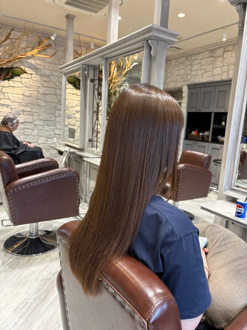 ロング カット 縮毛矯正 🫧大滝 いくみ🌿辻堂のヘアスタイル