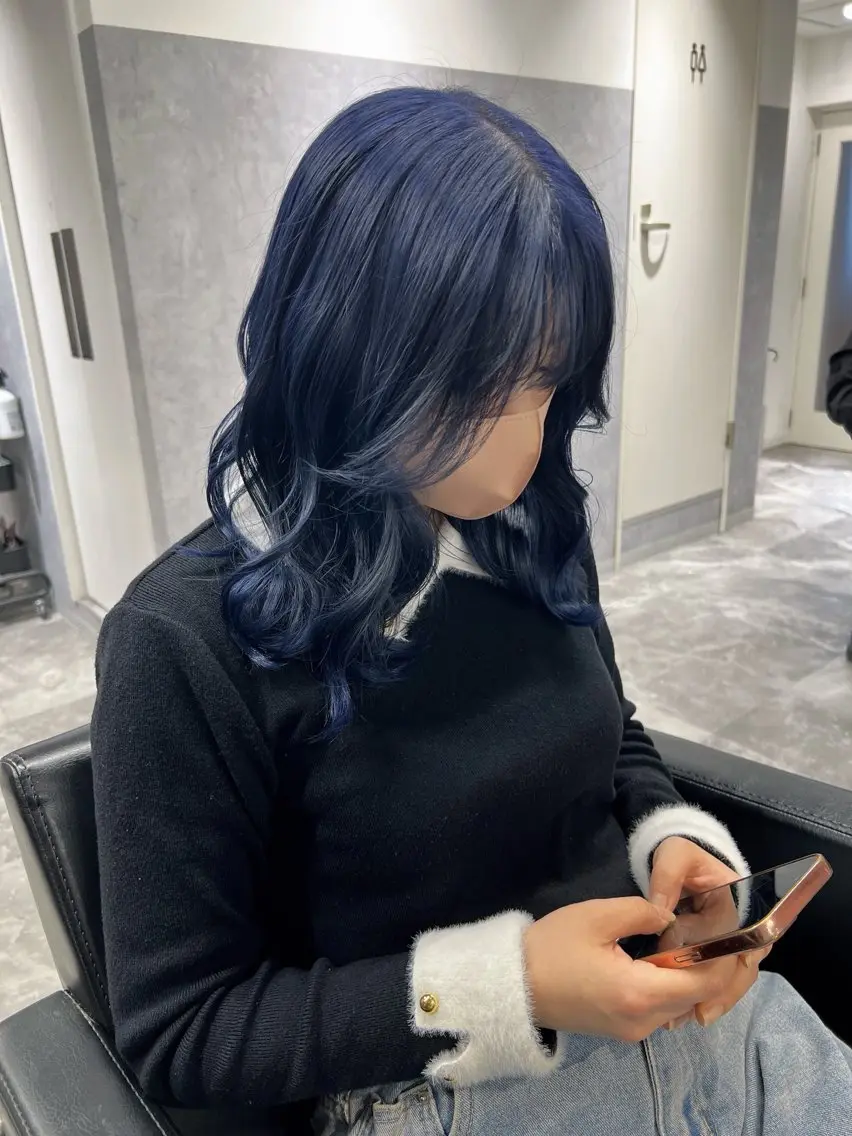 セミロング カラー ブリーチ ケアブリーチ トリートメント 透明感/レイヤー 🇰🇷tomonaのヘアスタイル