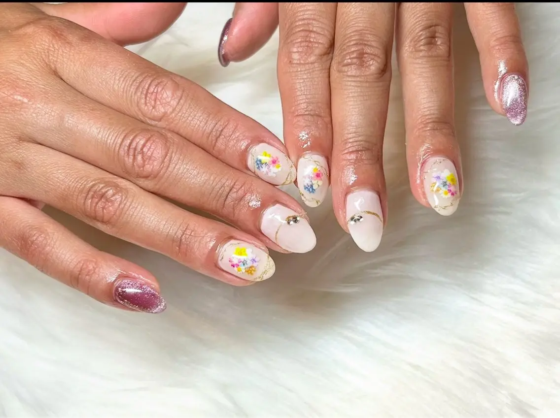 ネイル 入学式 持ち込み 春ネイル 頑張る女性の味方✴︎ M.i nail ♡のネイルデザイン