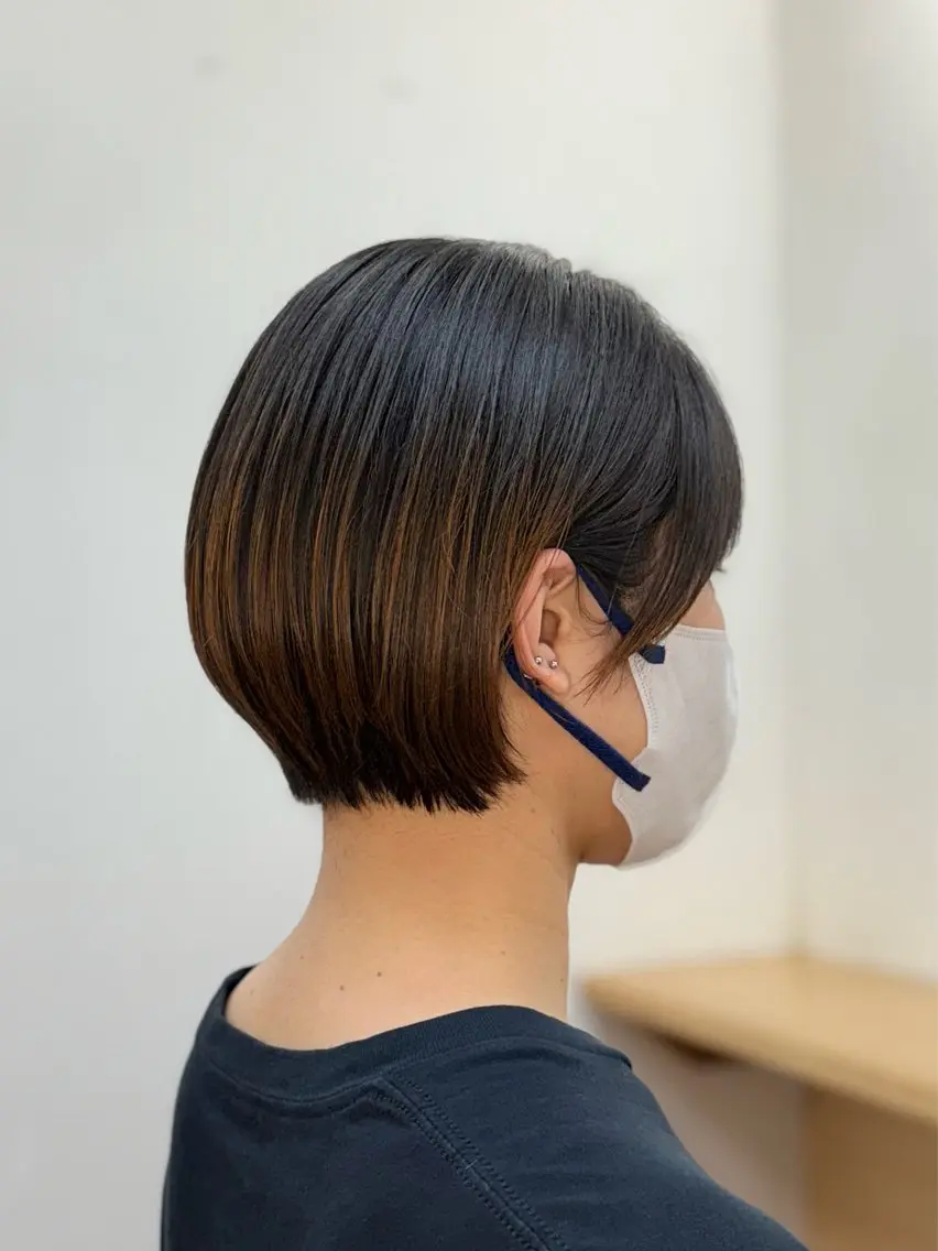 ショート 丸みショート ショートヘア 冨田 豊のヘアスタイル