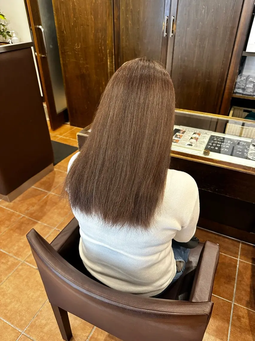 ロング カラー ハイライトカラー ハイライト 和田 楓のヘアスタイル