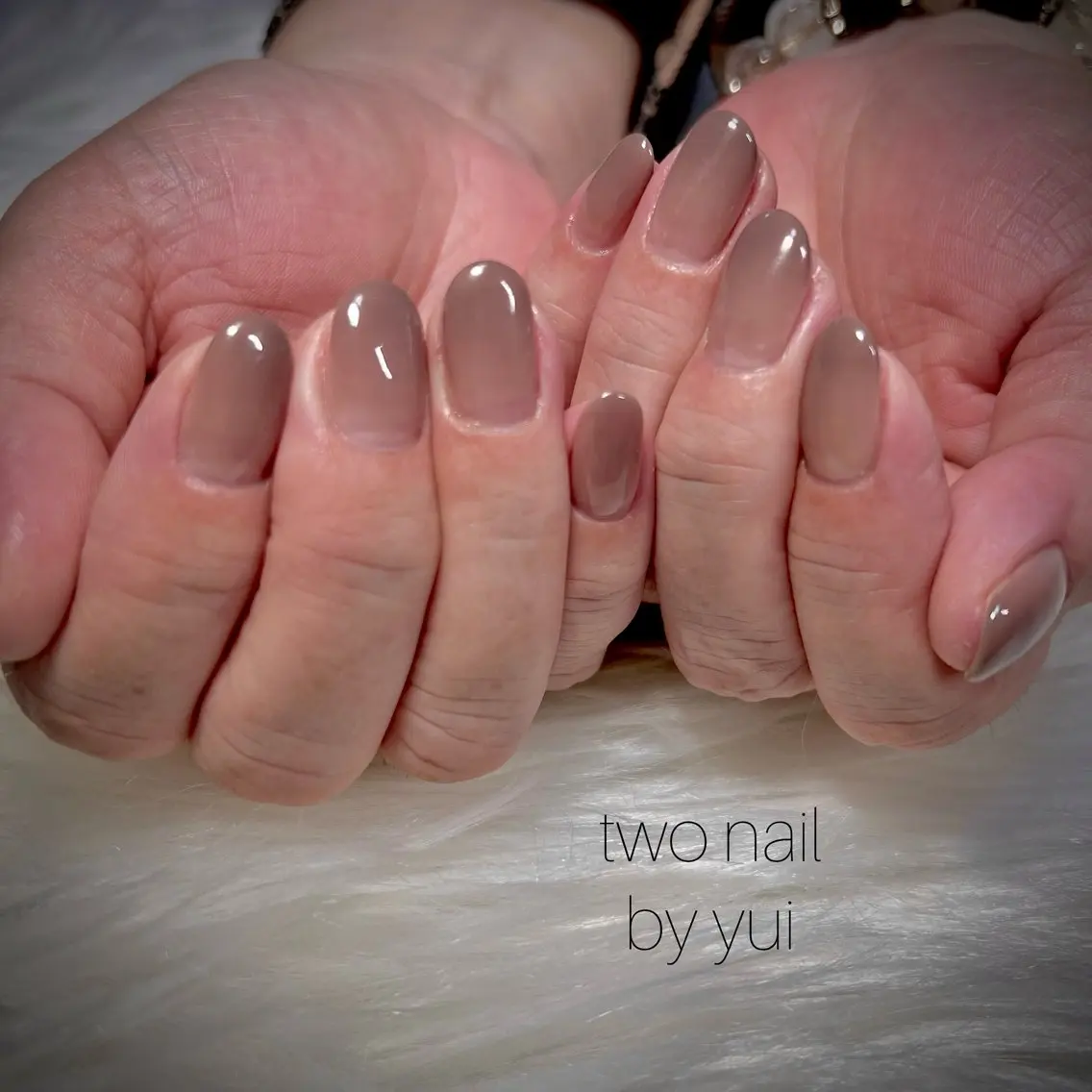 ネイル ネイルチップ ホワイト ハンドネイル two nailのネイルデザイン