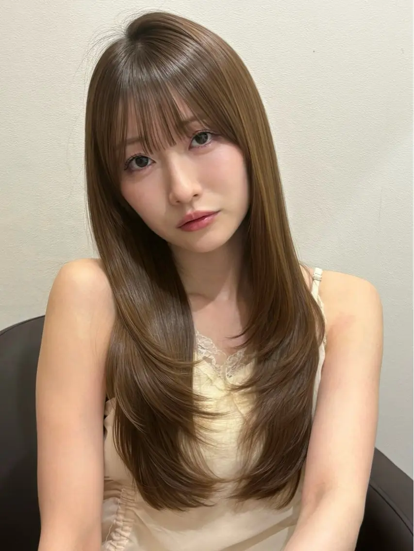 ロング カット ヘアカラー HIKARU店長/ ✨️髪質改善のヘアスタイル