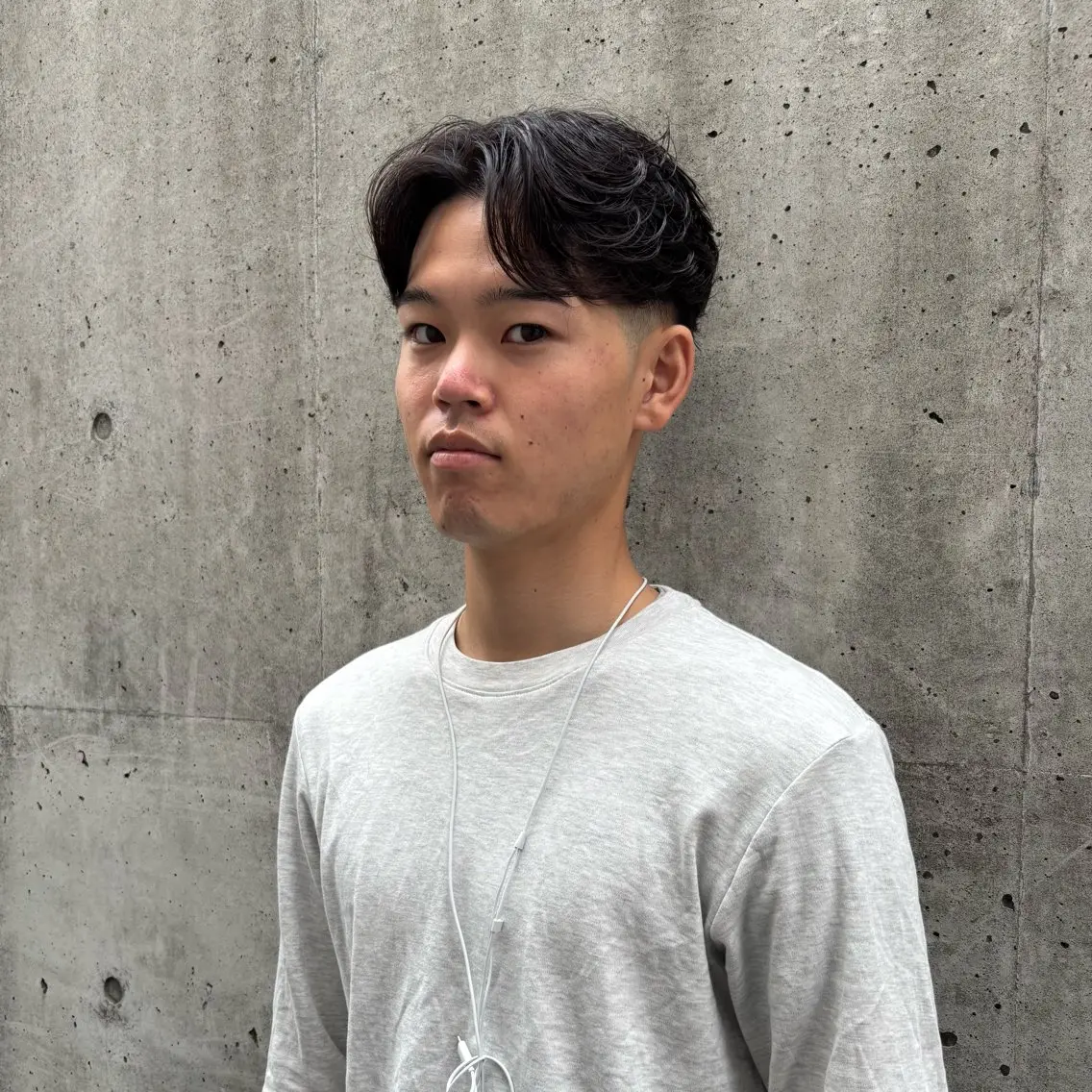 パーマ メンズ カット パーマ カネガエ ユウヤのヘアスタイル