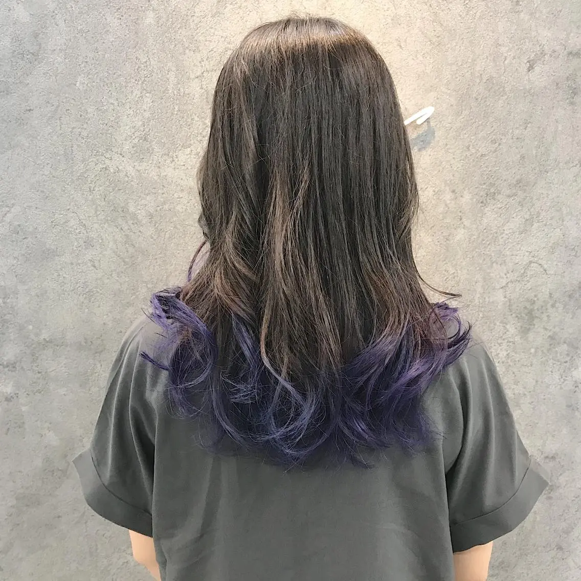 セミロング ヘアカラー トリートメント 所渉/韓国レイヤー /ウルフカットのヘアスタイル