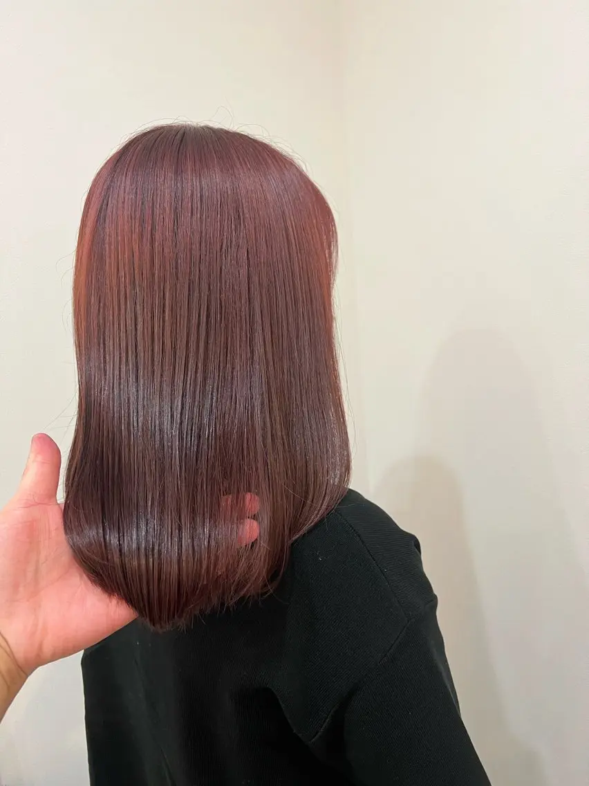 セミロング カット ヘアカラー トリートメント soelle Hanaのヘアスタイル