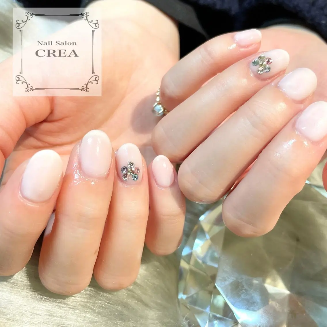 ネイル ストーンネイル NailSalon CREAのネイルデザイン