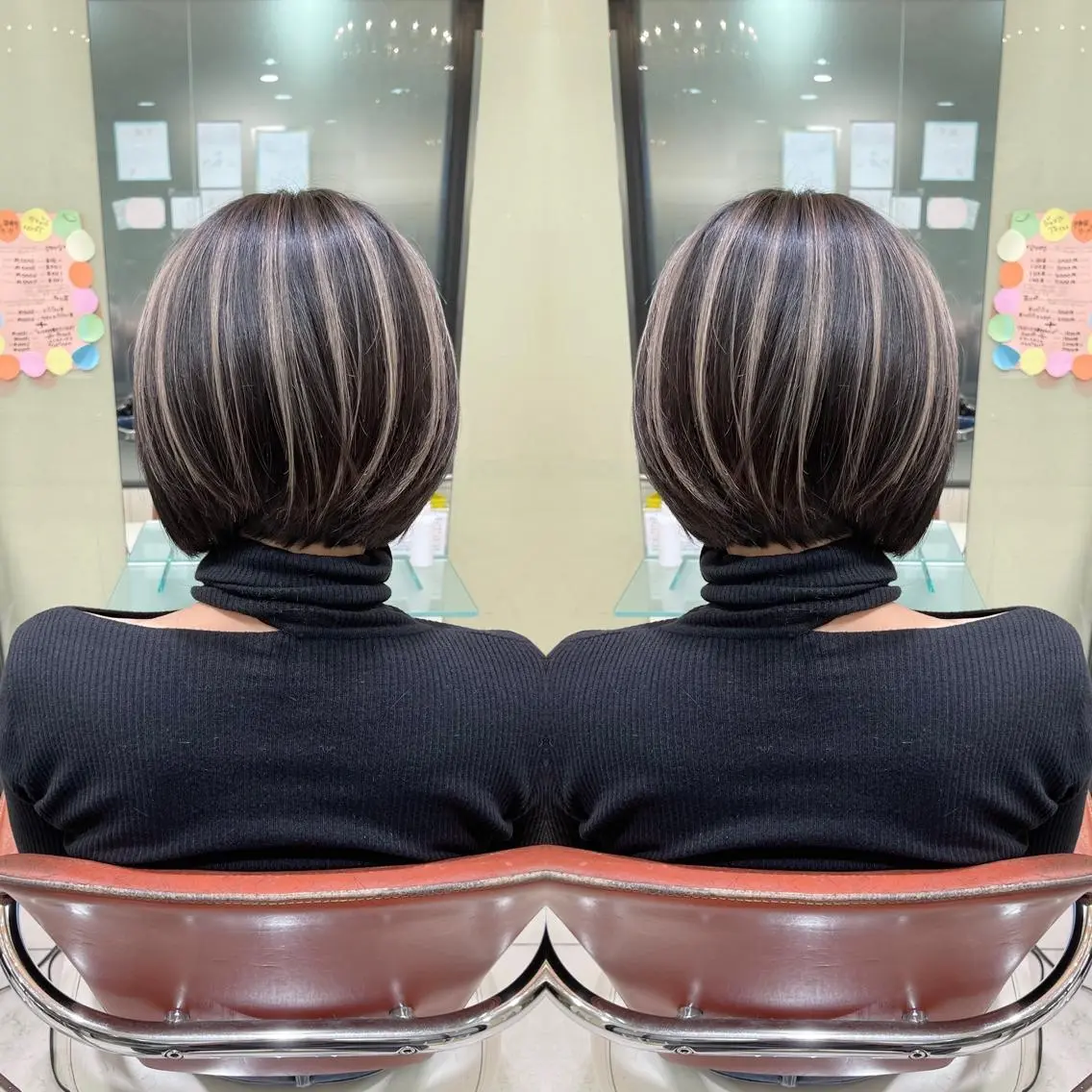 ショート カット ヘアカラー Y Uのヘアスタイル