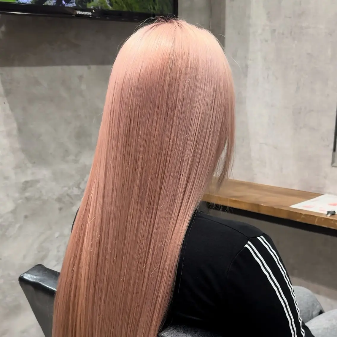 ロング カラー ベージュカラー ピンクカラー ピンクベージュ ヘアカラー 矢島颯哉/ハイトーン ブリーチカラー💎のヘアスタイル