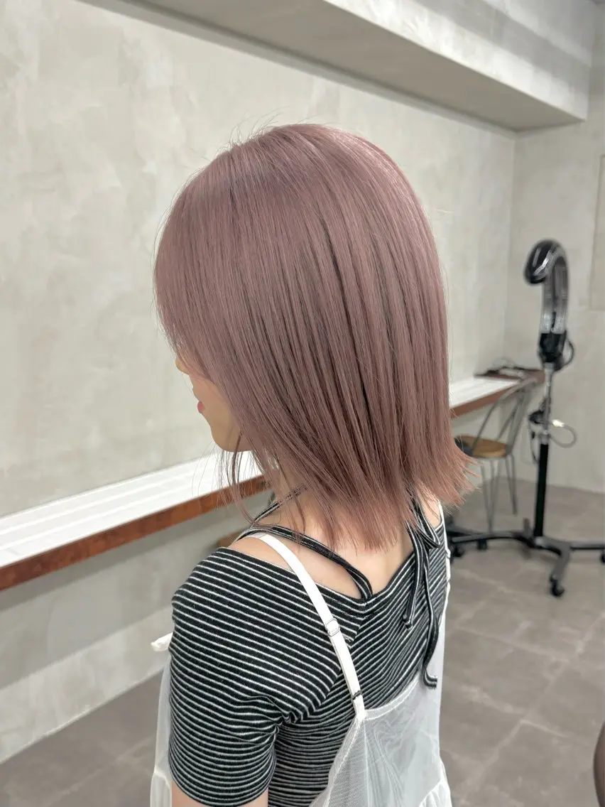 ミディアム カラー アッシュ ベージュカラー ブリーチ ブロンド ブラウンカラー カット ヘアカラー トリートメント ブリーチ ハイトーン 特化🌈フジタハルキのヘアスタイル