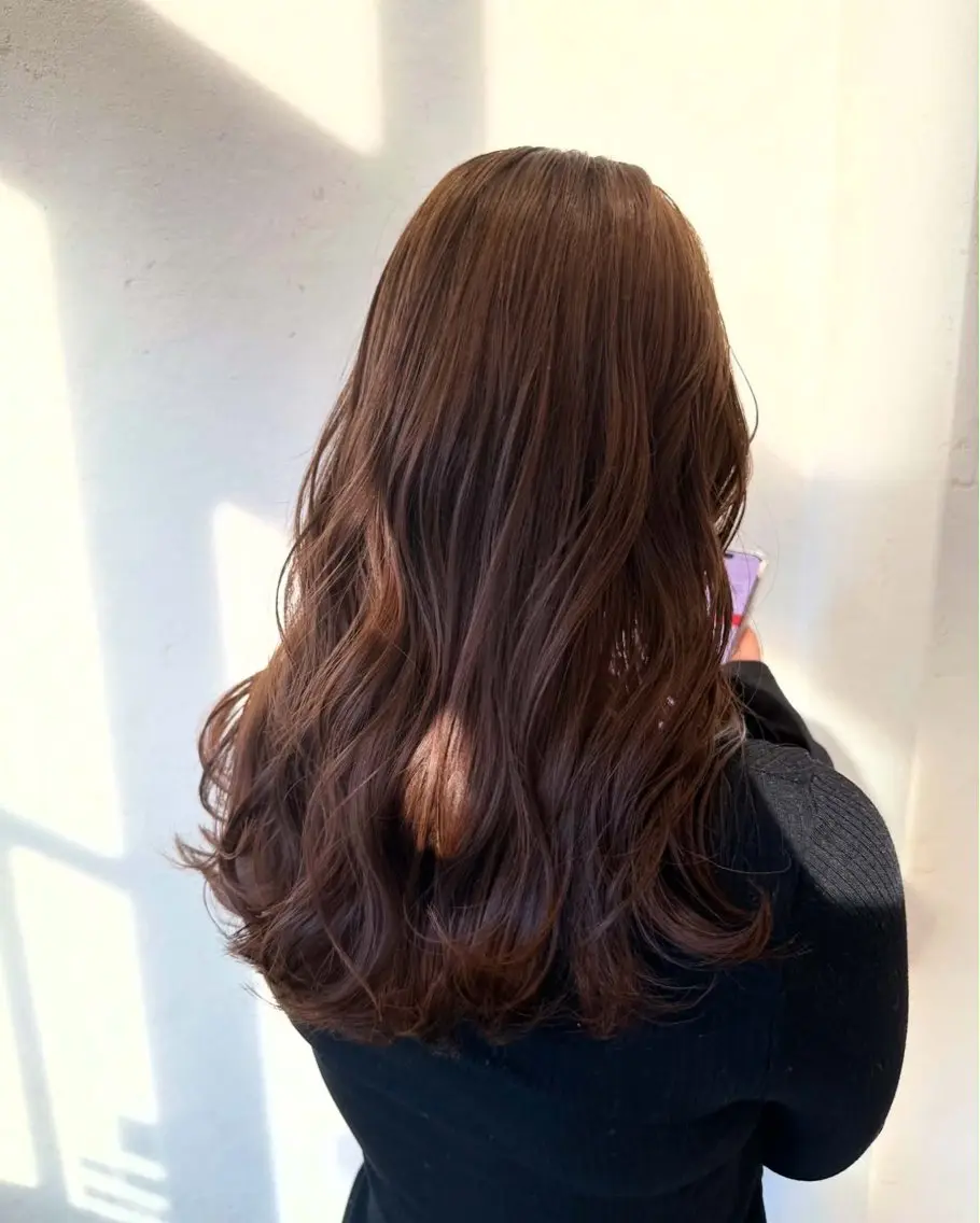 ロング カラー 透明感カラー ボブ 髪質改善 韓国風ヘア レイヤーカット かりや あゆみのヘアスタイル