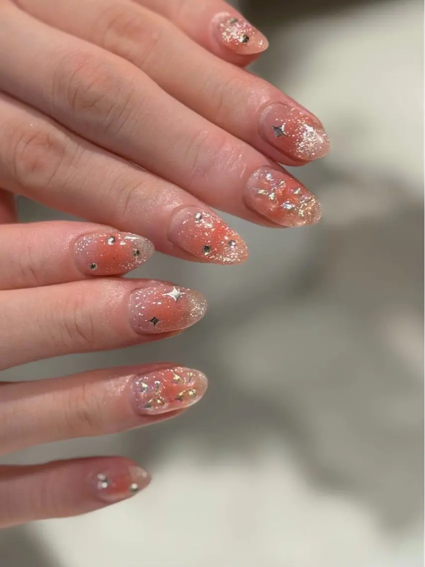 ネイル 春ネイル yume 🎀大人ガーリー🎀のネイルデザイン