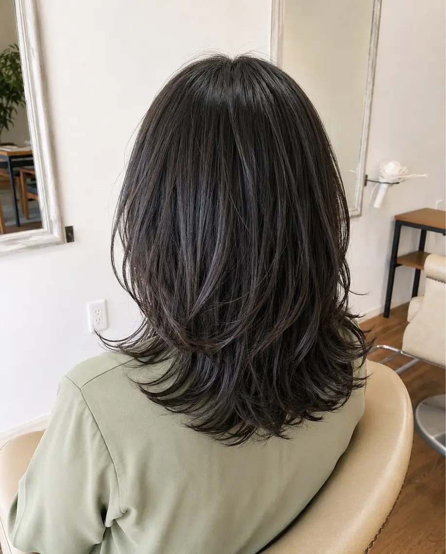 セミロング パーマ カット パーマ Nina by Babyloneのヘアスタイル