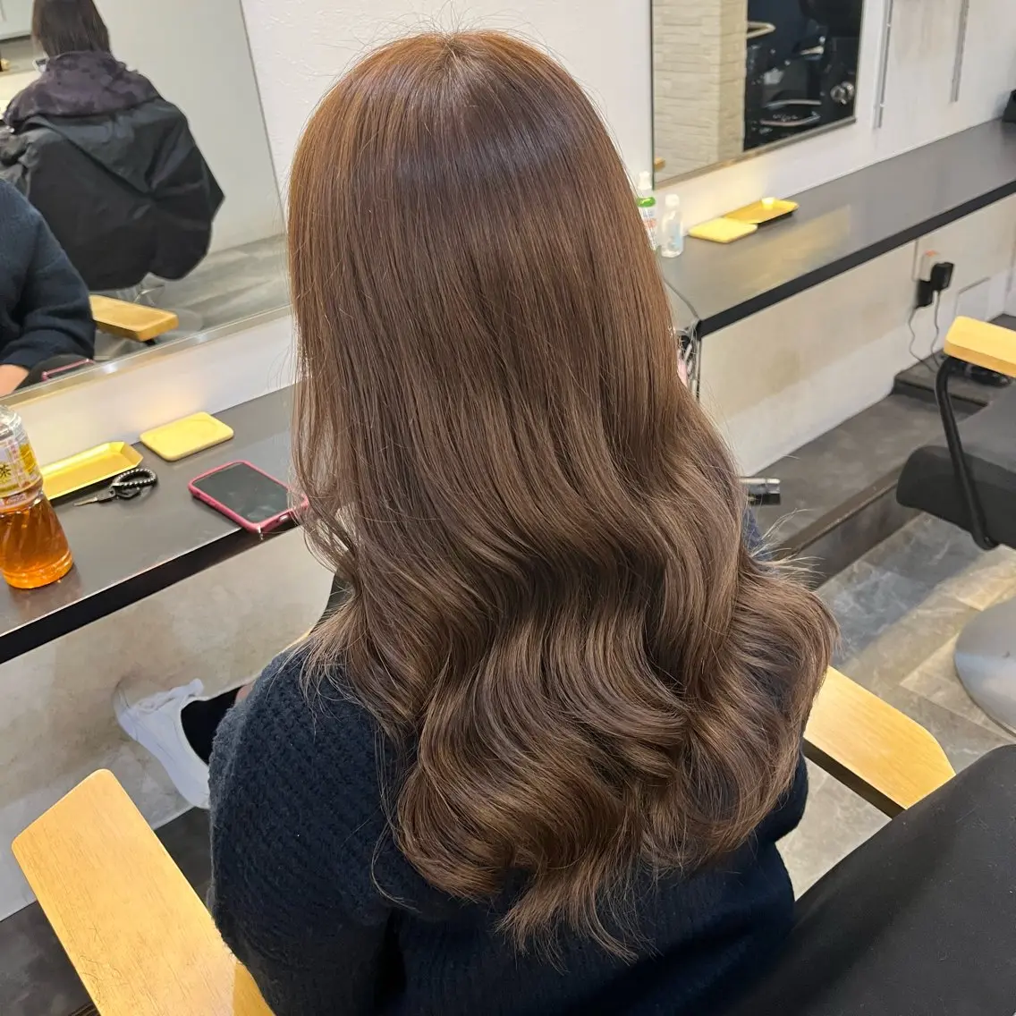 ロング カラー ベージュカラー ブラウンカラー ブラウンベージュ カット ヘアカラー トリートメント 福岡 天神 大名 エクステ.みう🐱のヘアスタイル