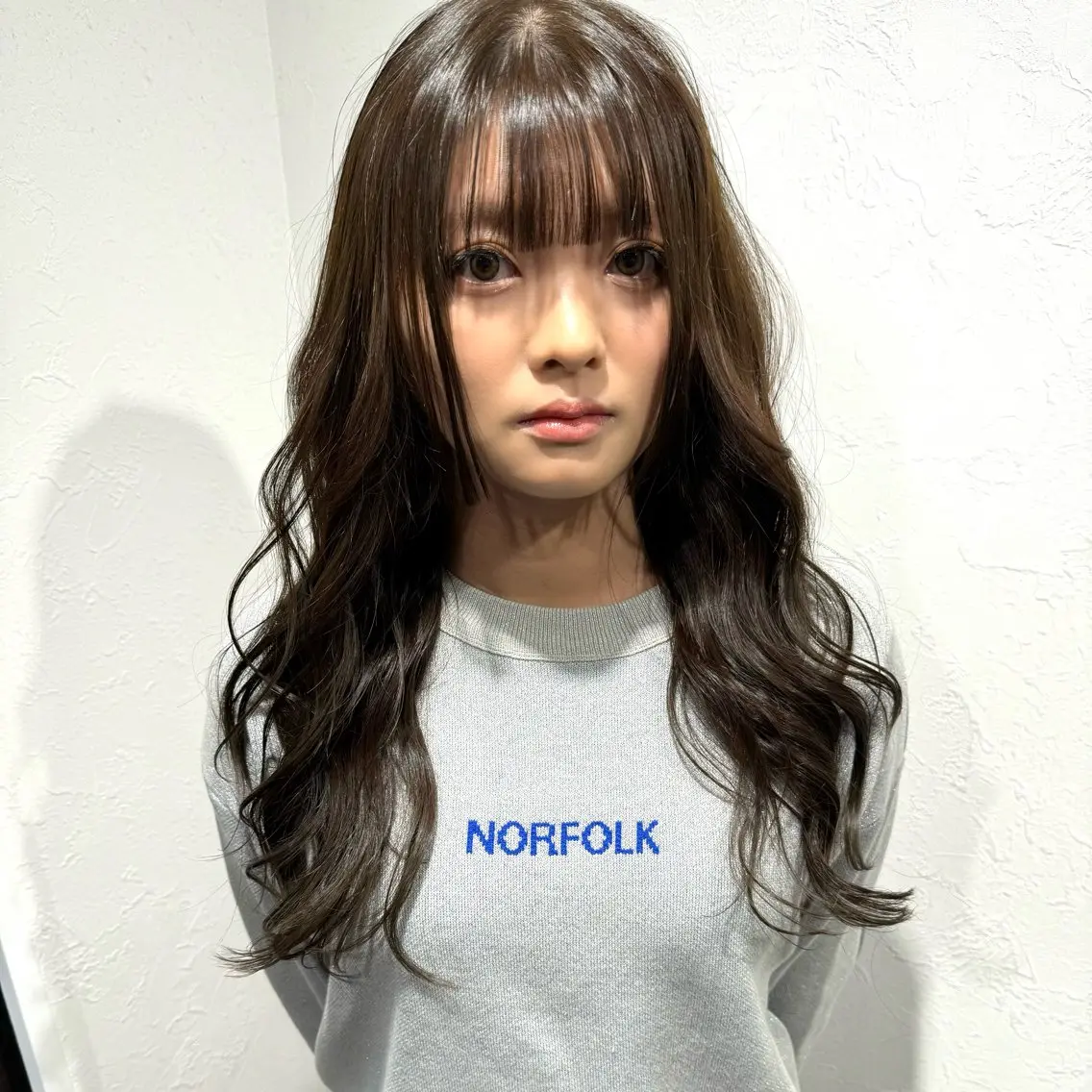 ロング カラー 縮毛矯正 shiho .のヘアスタイル
