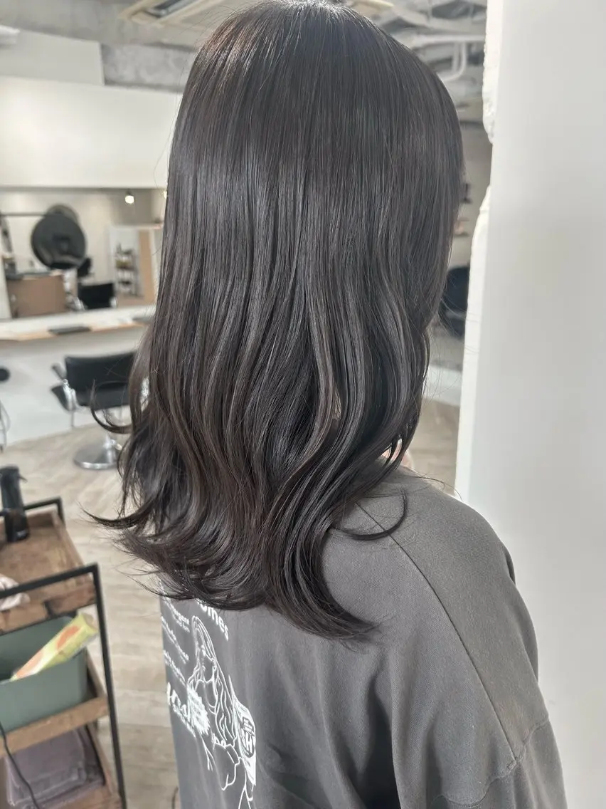 カラー ヘアカラー トリートメント ベージュ/ダブルカラ ー/新潟駅/青柳萌果のヘアスタイル