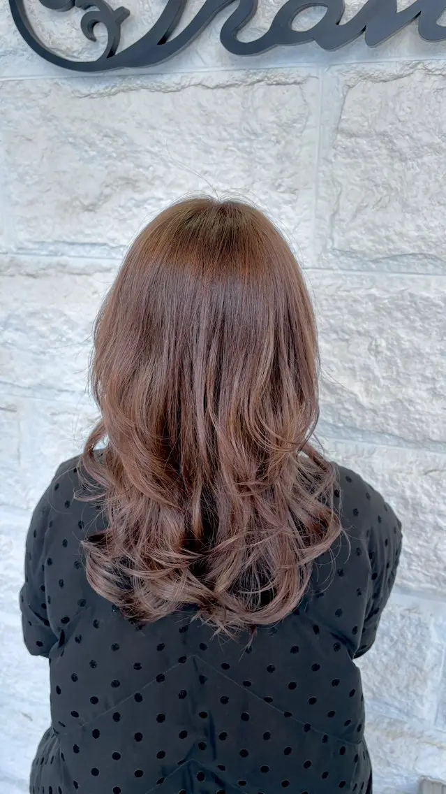 カラー ベージュカラー ピンクカラー カット ヘアカラー トリートメント 🫧Shanti🫧 ばんだいのヘアスタイル
