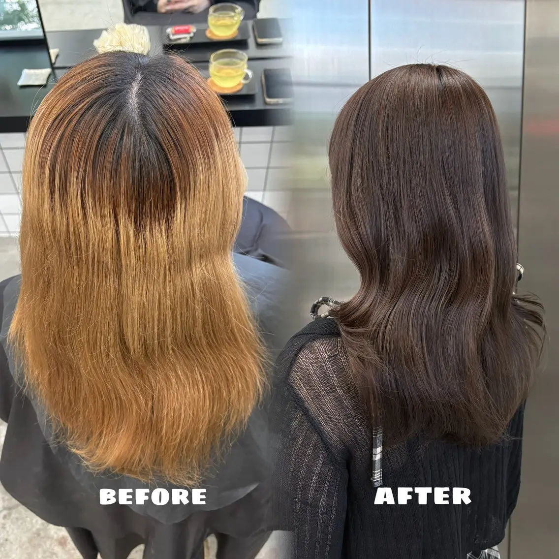 ロング カラー ブリーチ ブラウンカラー カット ヘアカラー 🌟ゆりあ🌟 JILLSTUDIOのヘアスタイル